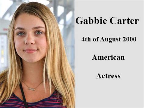 carter gabbie|Gabbie Carter Biography, Age, Wiki, Height, Weight, Boyfriend,。